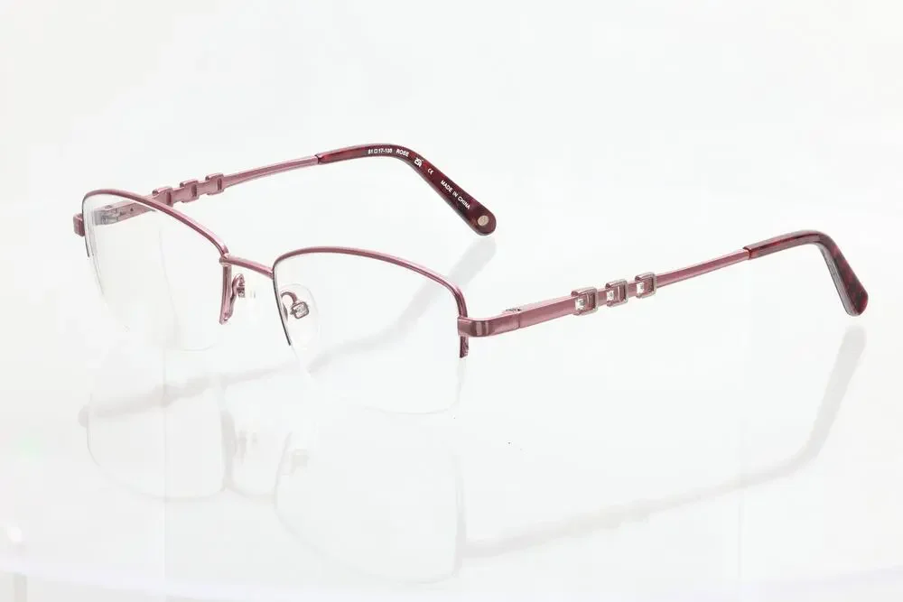 Bulova Titanium Missoula 51-17-135mm Rose Eyeglass FRAMES ONLY - GOOD CONDITION